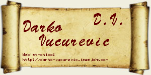 Darko Vučurević vizit kartica